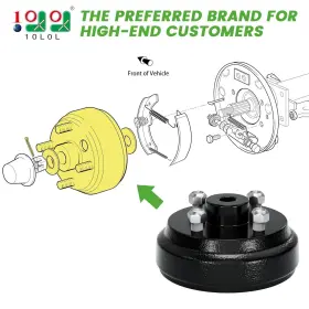 712201173475 10L0L Brake Drum Hub Electric Ezgo Golf #2