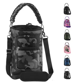 B0BTB2RG2Z ACETREKER Insulated Water Bottle Carrier Camo
