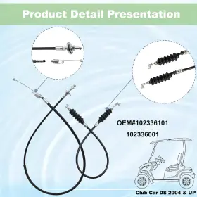 313111155164 AIX Club Car Governor Accelerator Cable Snap Ds #3