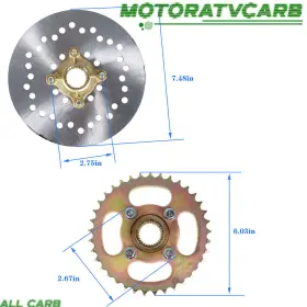 PN1731121 ALL-CARB Carburetor Brake Sprocket Hub Drift Go Kit #3