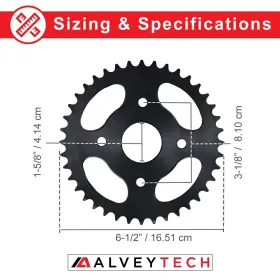 636643385701 ALVEYTECH Chain Rear Sprocket 420 #2