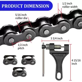 726084137516 AOIT Chain Standard Roller Go Kart Pi 420 #2