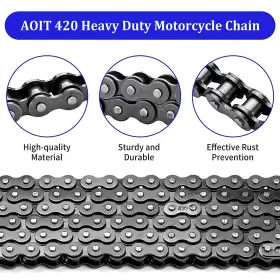 726084137516 AOIT Chain Standard Roller Go Kart Pi 420 #3