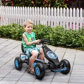 US370-256V00BU0146 AOSOM Ergonomic Pedal Go Kart Kids Ride