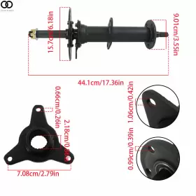 APO283480 AUTOOOPARTS Go Kart Atv Rear Axle Stud Hub Wheels #3