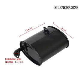 MUFFLER001 BATONE Generator Muffler Silencer Clone GX160 #2 MUFFLER001 BATONE Generator Muffler Silencer Clone GX160 #2