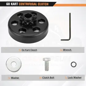 786290264291 BEITETOO Go Kart Clutch Chain Centrifugal Clut #2