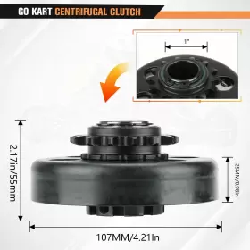 786290264338 BEITETOO Go Kart Centrifugal Clutch Chain 420 #3