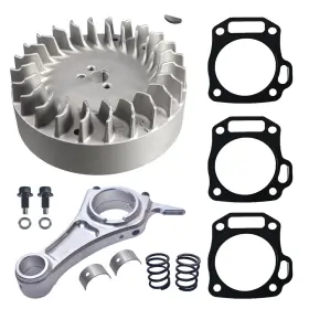 Buhnss Amkk-bd12007 3.308 Inch Billet Aluminum Connecting Rod And 10krpm Flywheel With 18lb Valve Spr
