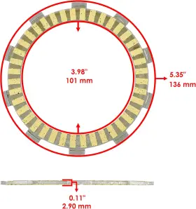 FP101 CALTRIC Clutch Friction Steel Plates Kit VT750DC Sp #2