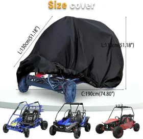 B0DFGHWYMK CHIKIA Go Kart Cover Trailmaster Tao #2