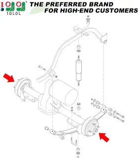 744759359773 Brake Drums Shoes Ezgo Electric Kit Golf #2