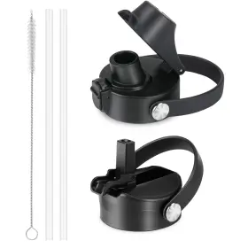 Eiposau B0cqyhtgl3 Spout And Straw Lid 2-pack For Hydro Flask Wide Mouth Bottles 12-64 Oz