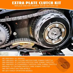 LC-172 EUMTI Clutch Friction Plate Steel Disc Kit Buell #2 LC-172 EUMTI Clutch Friction Plate Steel Disc Kit Buell #2