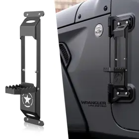 Eyouhz E-xbhs-1000-fba For Jk Jl Jt Hinge Step Foldable Foot Pedal With Bottle Opener Compatible Wit