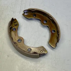 Ezgo 612412 2 Pack Rear Brake Pad Trailing Shoe 2009-25 Cable Models Oem Tan Ezgo 612412 2 Pack Rear Brake Pad Trailing Shoe 2009-25 Cable Models Oem Tan