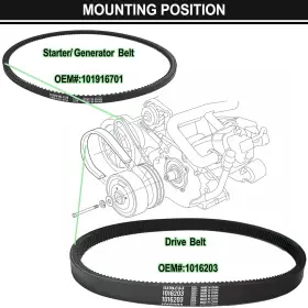 729155298086 GAMMEC Club Car Belt Precedent Clutch Drive Ds #3