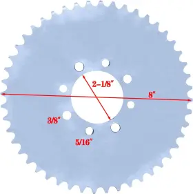 HFJHIIWE-86643 GEKUFA Go Kart Sprocket Chain 420 #2