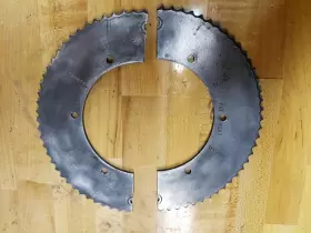 35QC70 GENERAL Chain Split Sprocket Steel Go Kart Rupp #2 35QC70 GENERAL Chain Split Sprocket Steel Go Kart Rupp #2