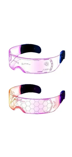 Fthrottleyl GLOBAL VISION EYEWEAR Led Visor Glasses