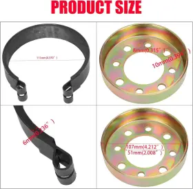 BC-BD-01 GREHUA Rear Drum Brake Cable Manco Critter Kit #2