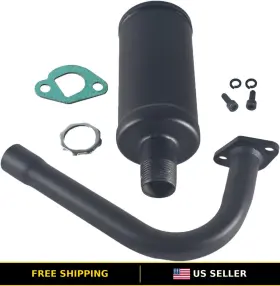 Guciddak Bd11215f Exhaust Upgrade Kit With Muffler For Predator 212cc/196cc And 6.5hp Engines