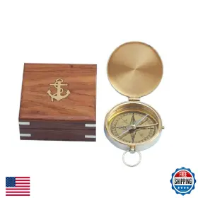 B00GA20HJQ HAMPTON NAUTICAL Solid Gentlemens Rosewood Box