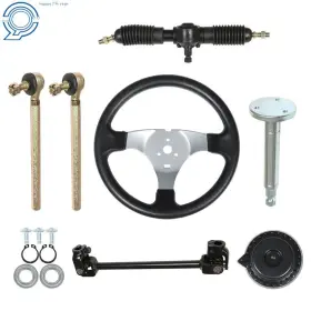 HP50277 HAPPYSTAR Go Kart Steering Wheel Steel Gear Rack Kit #2 HP50277 HAPPYSTAR Go Kart Steering Wheel Steel Gear Rack Kit #2