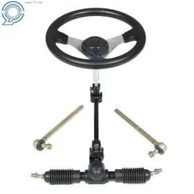 HP50277 HAPPYSTAR Go Kart Steering Wheel Steel Gear Rack Kit HP50277 HAPPYSTAR Go Kart Steering Wheel Steel Gear Rack Kit