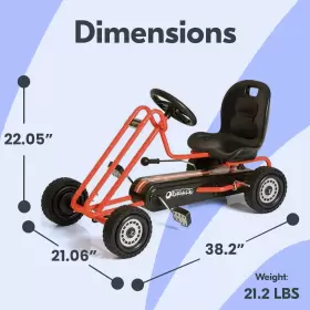 90107-U-C HAUCK Lightning Pedal Ride Go Kart Toy Boys Girls #3
