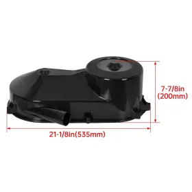 768067221850 HECASA Clutch Cover Polaris Sportsman Xplorer #2