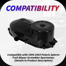 768067221850 HECASA Clutch Cover Polaris Sportsman Xplorer #3