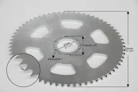 183884112780 HI-GEAR Sprocket Wheel Go Kart Rear Roller Chain #2