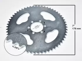 183884112797 HI-GEAR Sprocket Wheel Go Kart Rear #2