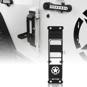 QP.MMR-1710 HOOKE ROAD Jk Door Hinge Step Folding Pedal Sign