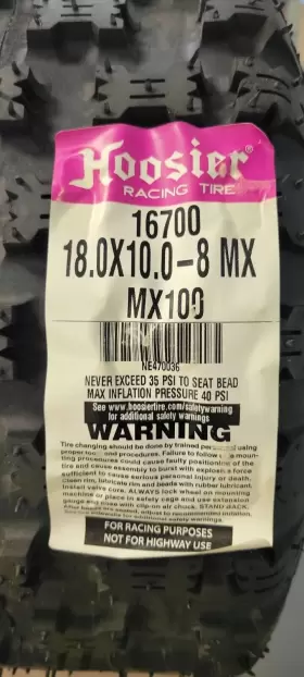 16700MX HOOSIER Racing Tire Atv #3