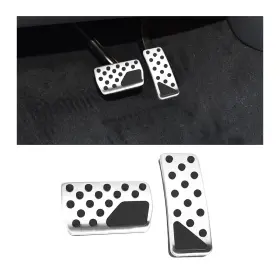 HZEL-AUTO12 HZEL Car Pedal Cover Alloy Accelerator Gas Brake