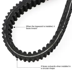 795802734757 ILONPA Carbon Drive Belt Am Cvt Xt Commander #3