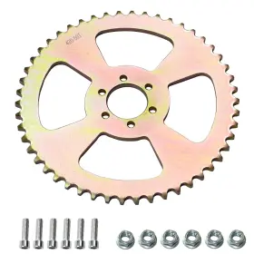 Jndo Jndof3-22 Mini Bike 50t Sprocket 420 Chain 6 Hole For Coleman Ct100u B100 Baja