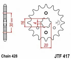 824225203059 JT Steel Front Sprocket #2