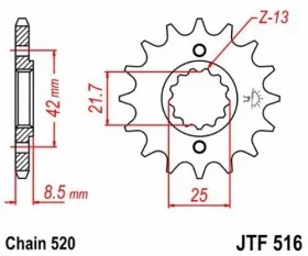 824225204186 JT Steel Front Sprocket #2
