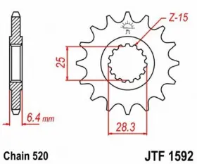 824225207101 JT Steel Front Sprocket #2