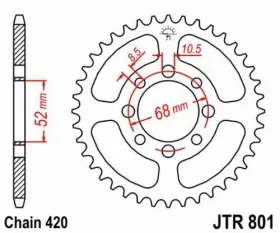 824225306453 JT Steel Rear Sprocket #2