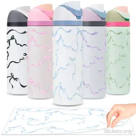 B0DKT92TPS KAITIAKI Bows Stickers Owala Cute Tumbler Decals