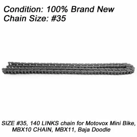 G035-007 MADHORNETS Links Chain Motovox Mini Doodle Ue Baja #3