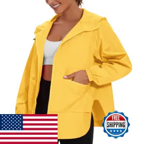 B0F7K88XXL MAKARTHY Raincoat Women Waterproof Rain Jackets