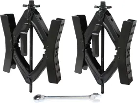 50627 MAXXHAUL Tandem Wheel Chock Stabilizers Camper Travel