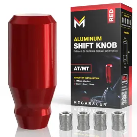 Mr-skmt-red MEGA RACER Racing Knob Adapters Manual Buttonle