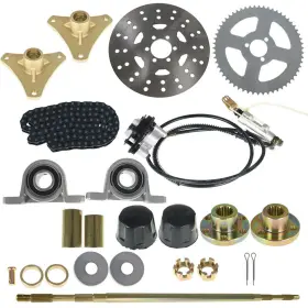 638476 MENBAGER Go Kart Drift Rear Axle Sprocket Hub Brake