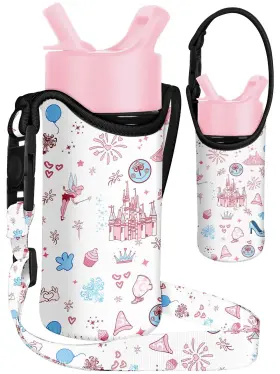 B0DL5G8XJS MISS ADOLA Kids Water Bottle Carrier Strap Sling